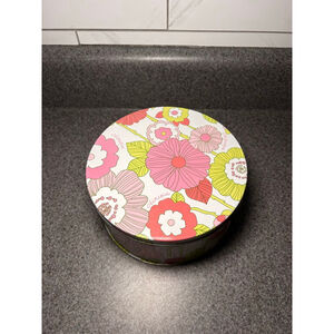 Vintage Clinique Promotional Tin Giftbox Retro Floral